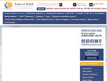 Tablet Screenshot of lunesoleil.com